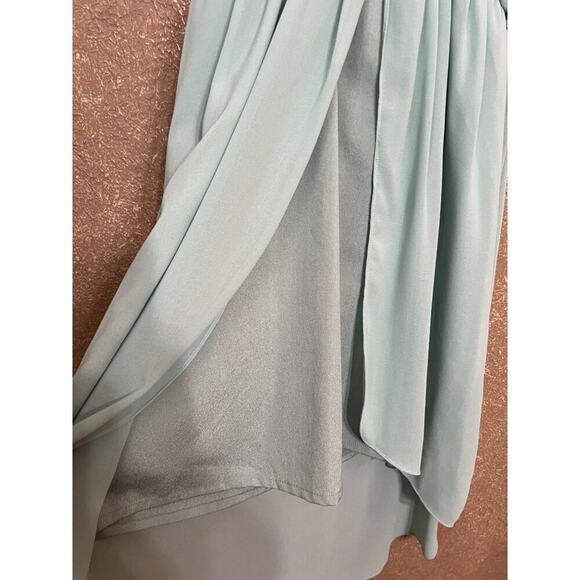 Esley Mint Green High Lo Dress Size Large - Picture 4 of 6